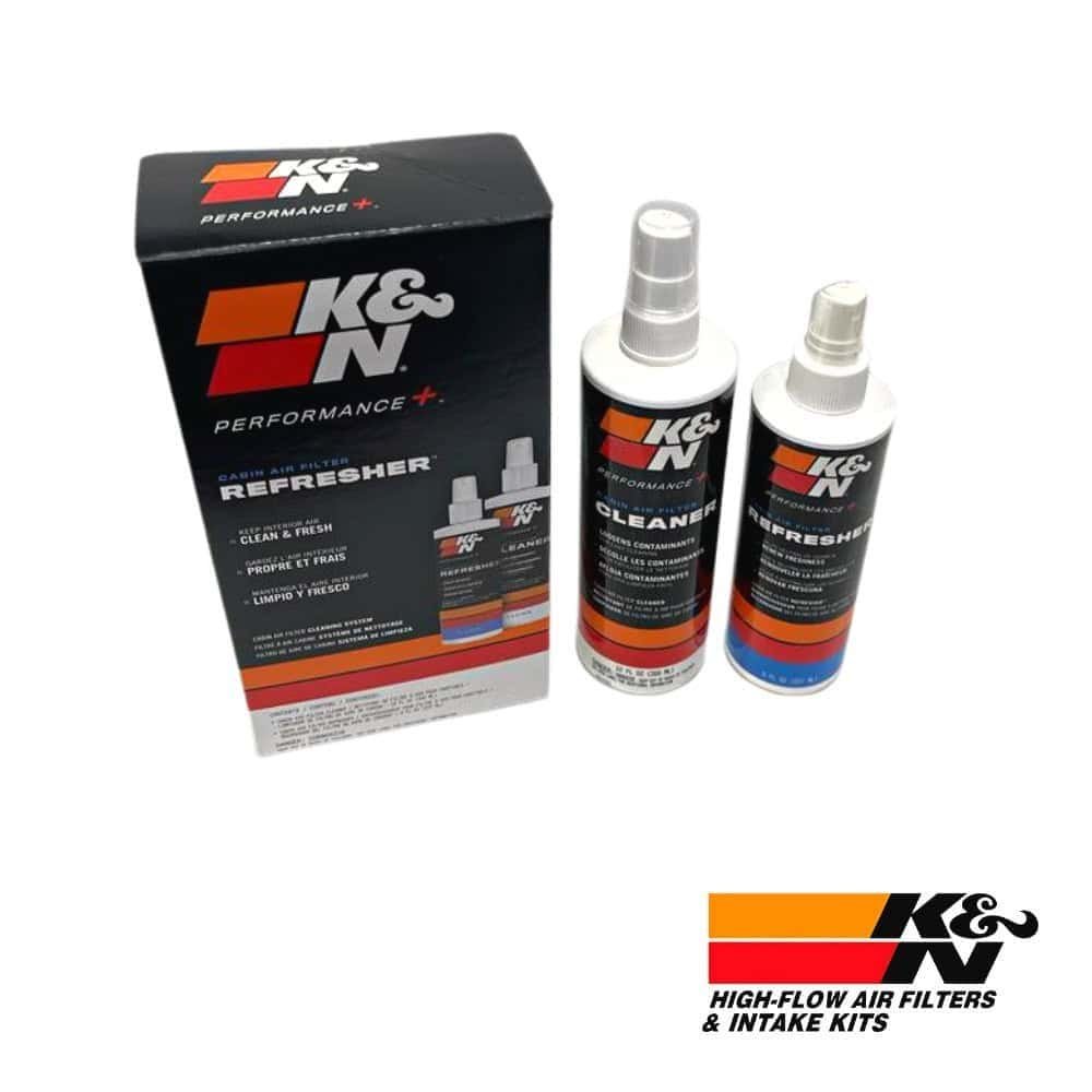 K&N Performance Air Filter Cleaner and Recharger for automotive maintenance.