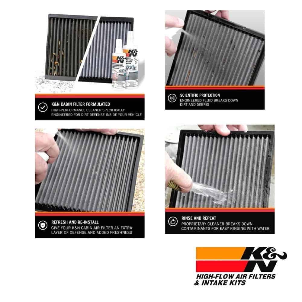 High-flow K&N air filters and intake kits for vehicle performance and protection.