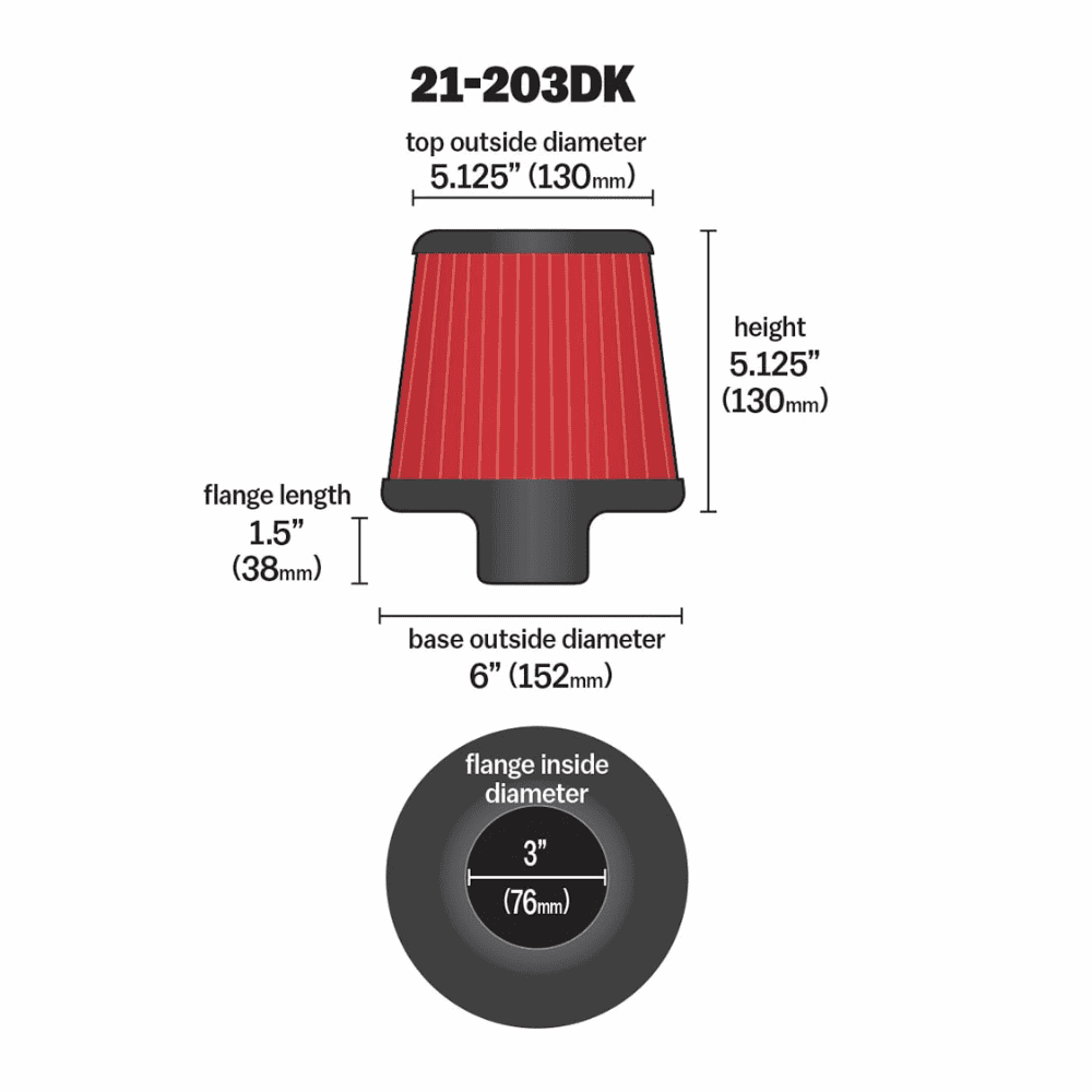 High-quality automotive air filter with precise dimensions for optimal engine performance.