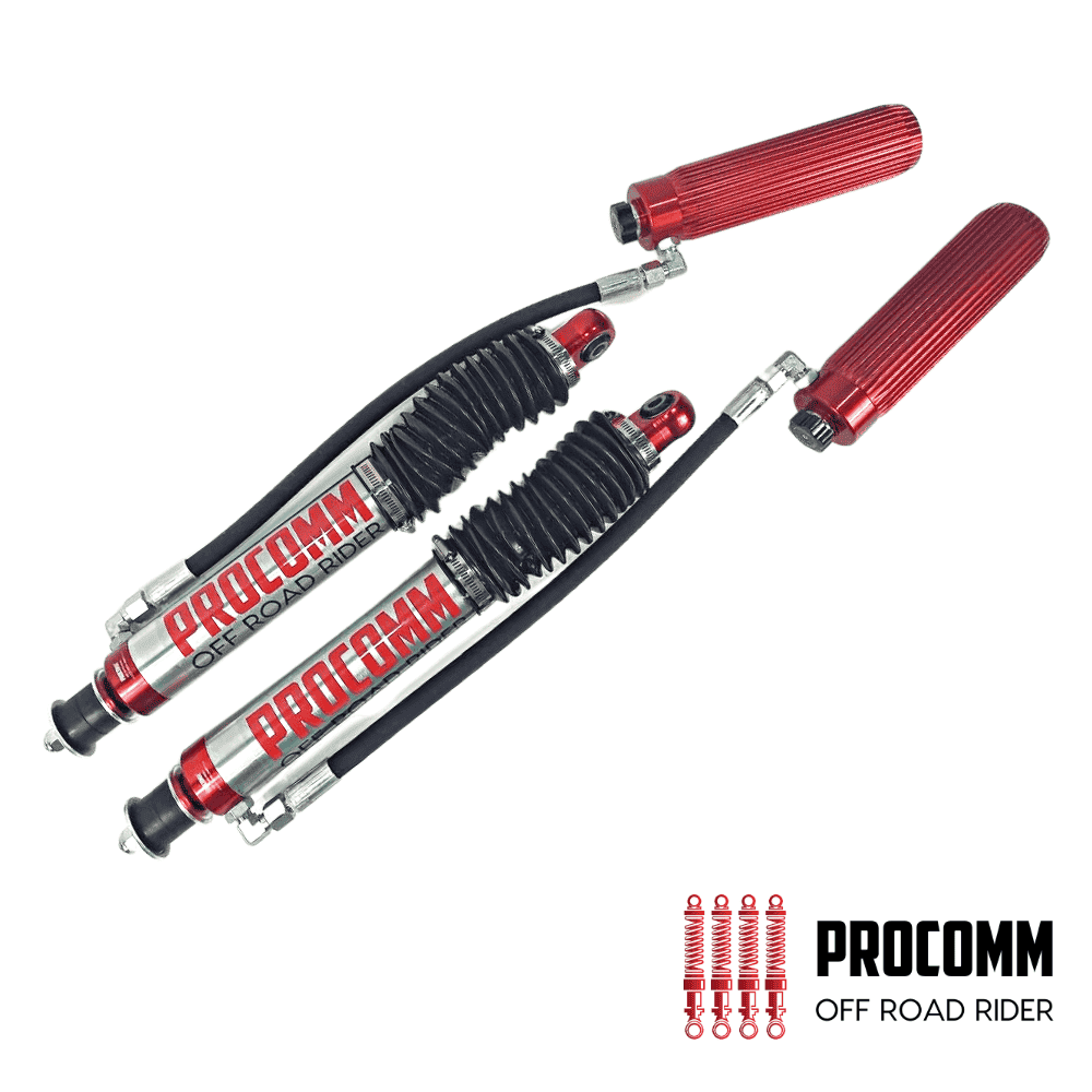 High-performance off-road shock absorbers for rugged terrain and vehicle stability.