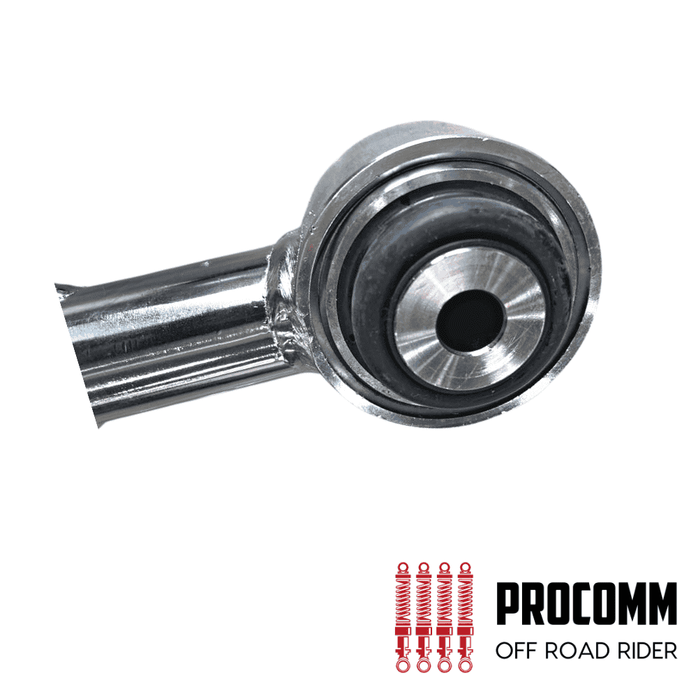Ball joint component for off-road motorcycles, essential for steering and suspension.