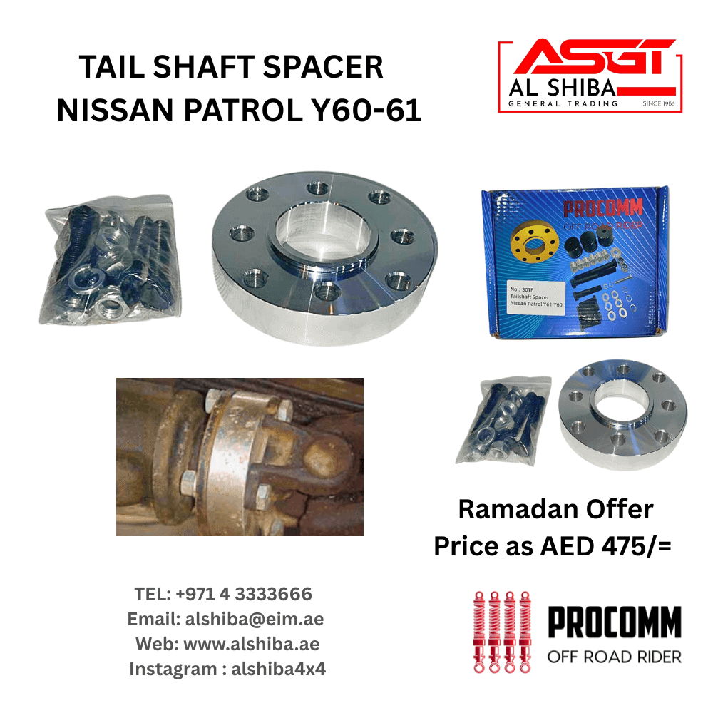 Tail shaft spacer for Nissan Patrol Y60-61, automotive spare part, durable metal component.