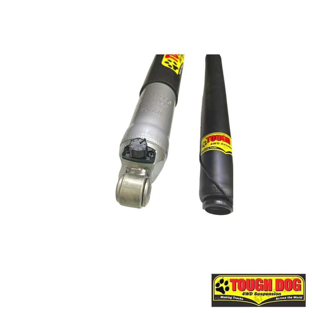 Heavy-duty shock absorber and suspension component for off-road vehicles.