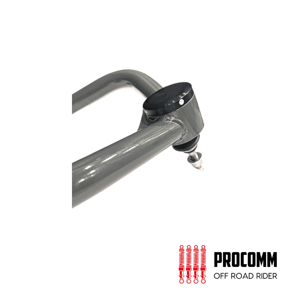 Off-road bike handlebar with Procomm logo, durable and rugged design.