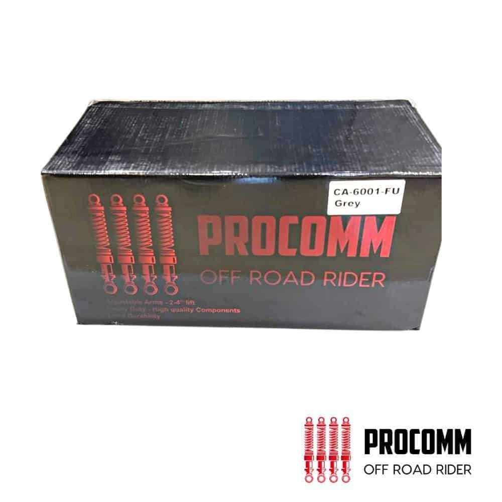 High-quality Procomm off-road rider shock absorbers for durable vehicle suspension.