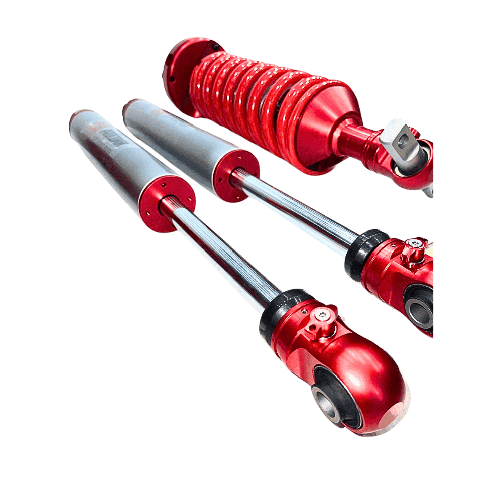 High-performance shock absorbers for vehicle suspension systems.