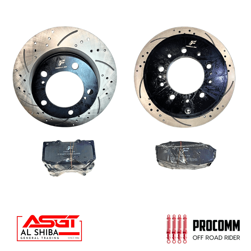 Al Shiba brake discs and brake pads for off-road vehicles at Al Shiba General Trading.