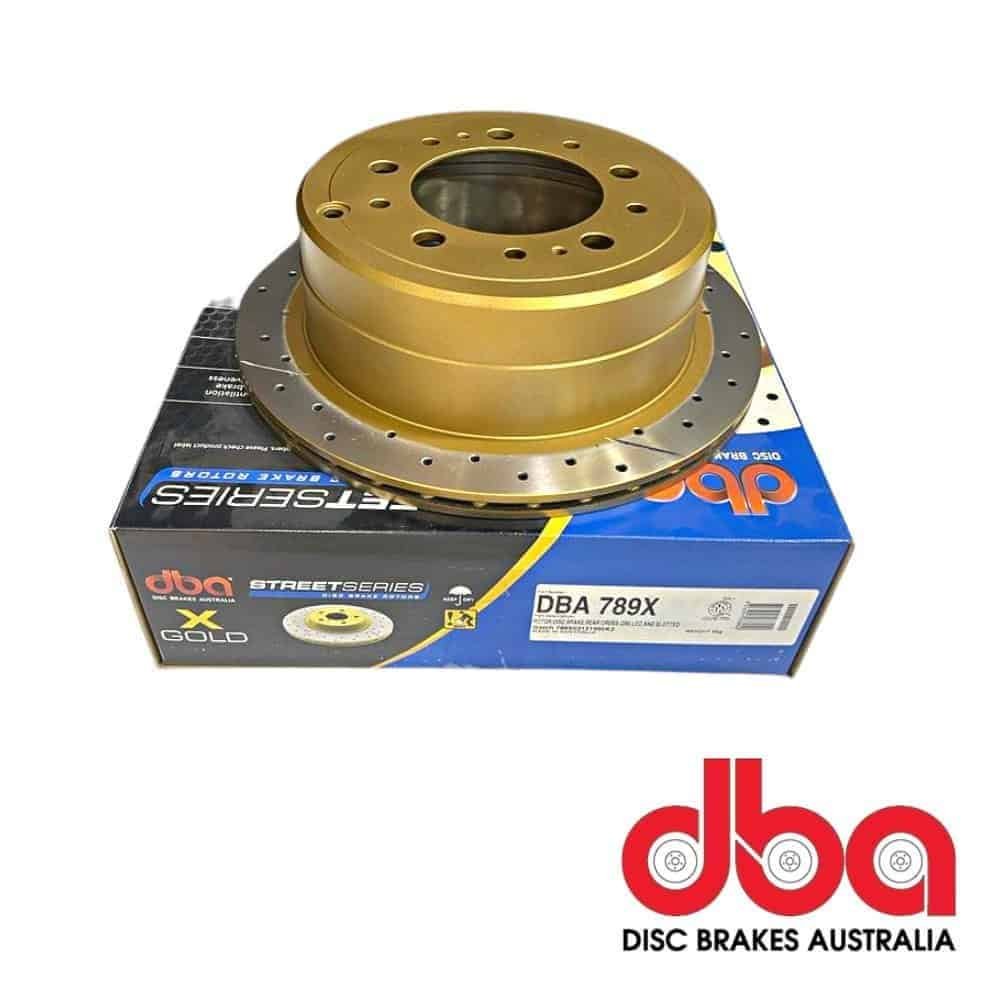 High-performance disc brake component for automotive applications by DBA Disc Brakes Australia.