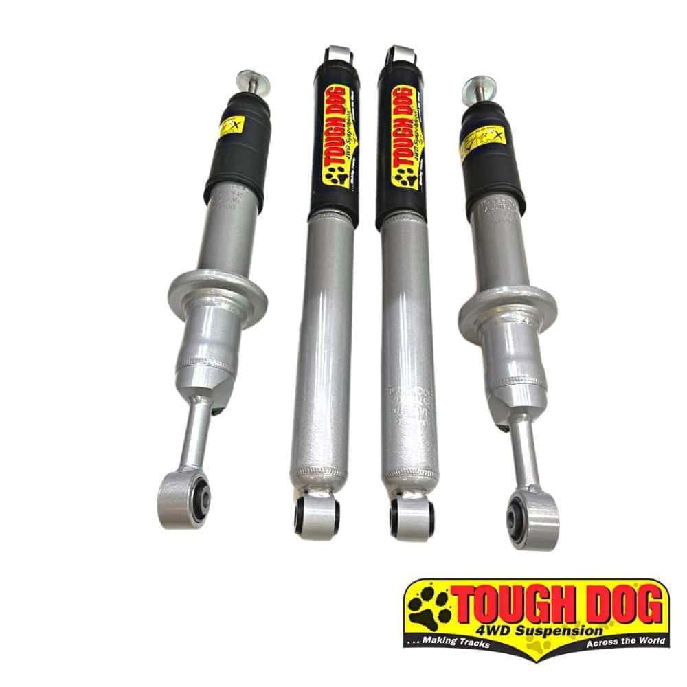 High-quality shock absorbers for 4WD vehicles by Tough Dog, durable and reliable suspension componen.