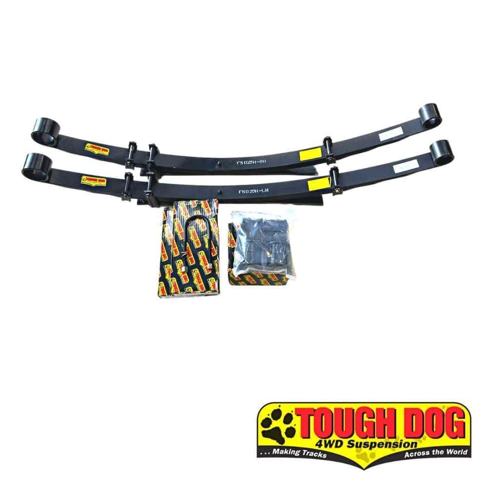 Heavy-duty 4WD suspension parts for off-road vehicles by Tough Dog.