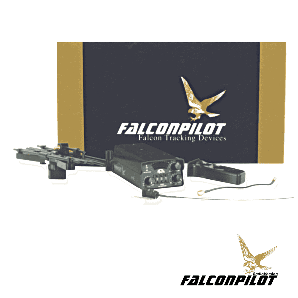 High-precision FalconPilot tracking device with Falcon logo and accessories for aviation and drone n.