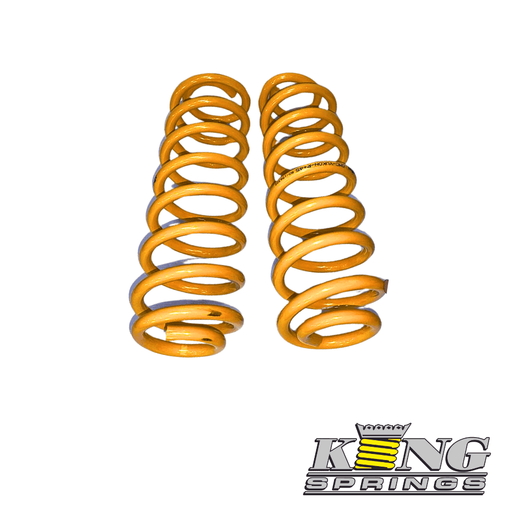 High-quality orange coil springs for automotive suspension systems.
