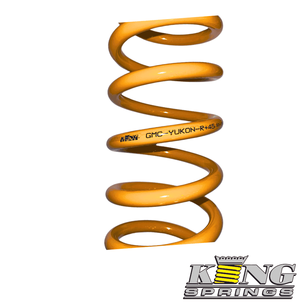 High-quality yellow coil spring for automotive suspension from Al Shiba General Trading.