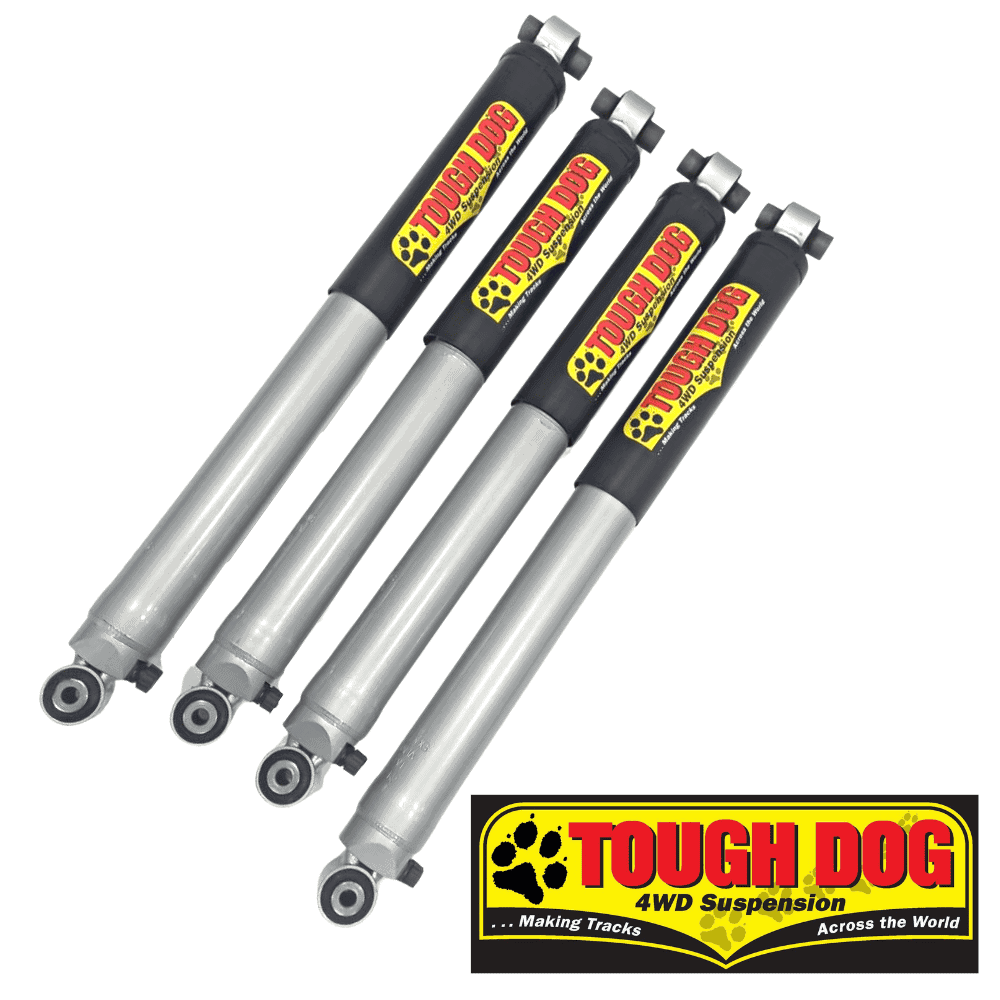 Shock Absorbers for 4WD Vehicles - Tough Dog suspension components for off-road performance.