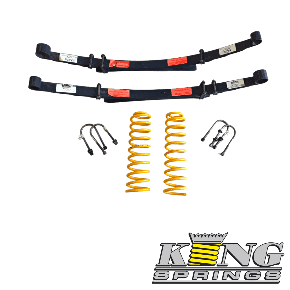 High-performance vehicle suspension parts including coil springs and control arms for automotive upg.
