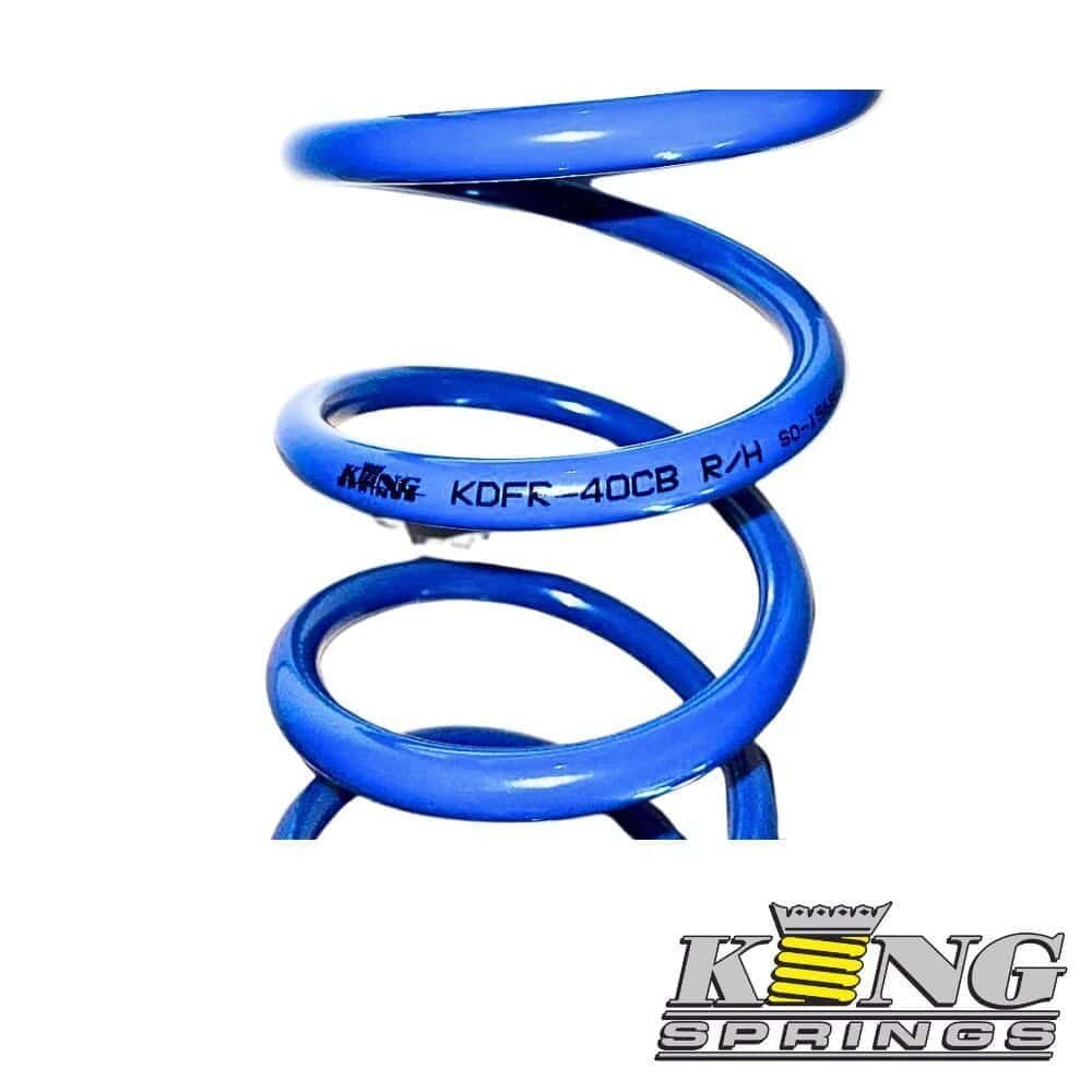 High-quality blue coil spring for industrial and automotive applications. Durable and reliable suspe.