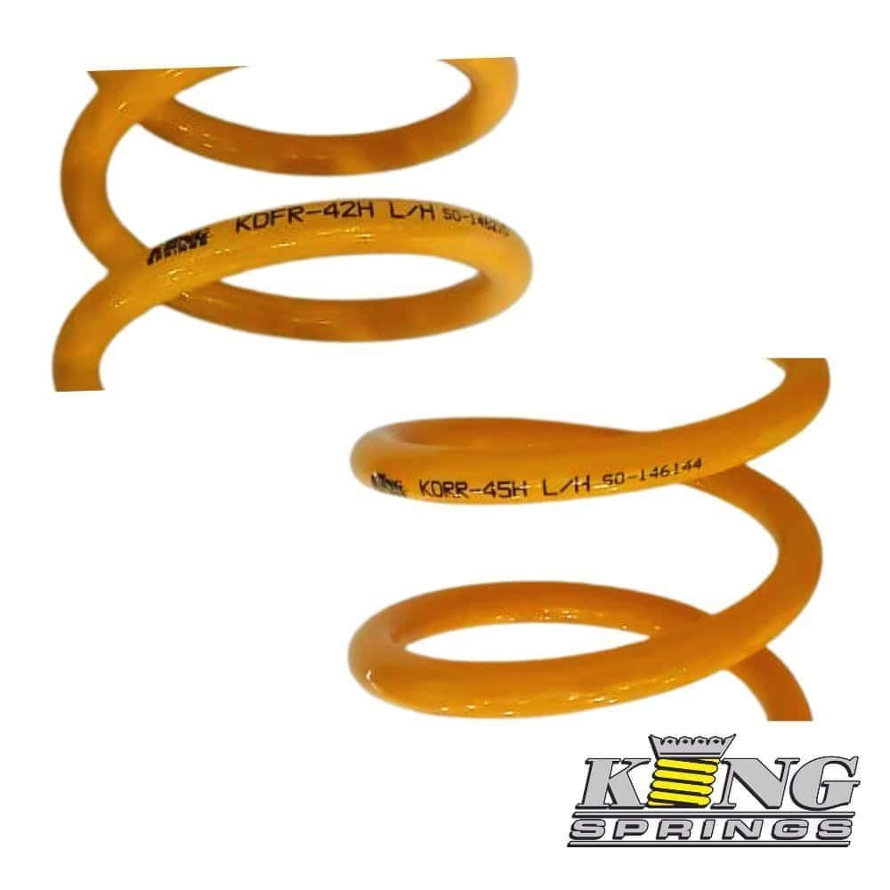 High-quality yellow coil spring for industrial and automotive applications.
