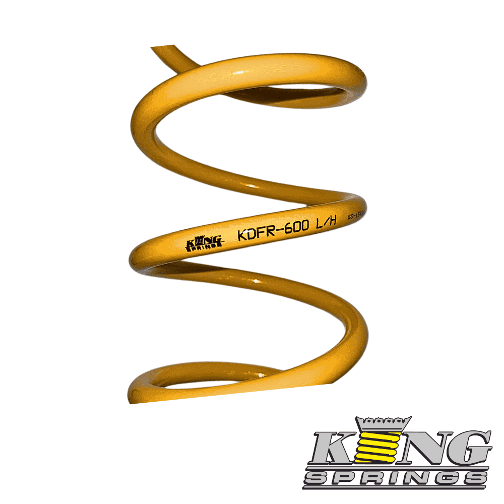 High-quality yellow coil spring for industrial or automotive applications.