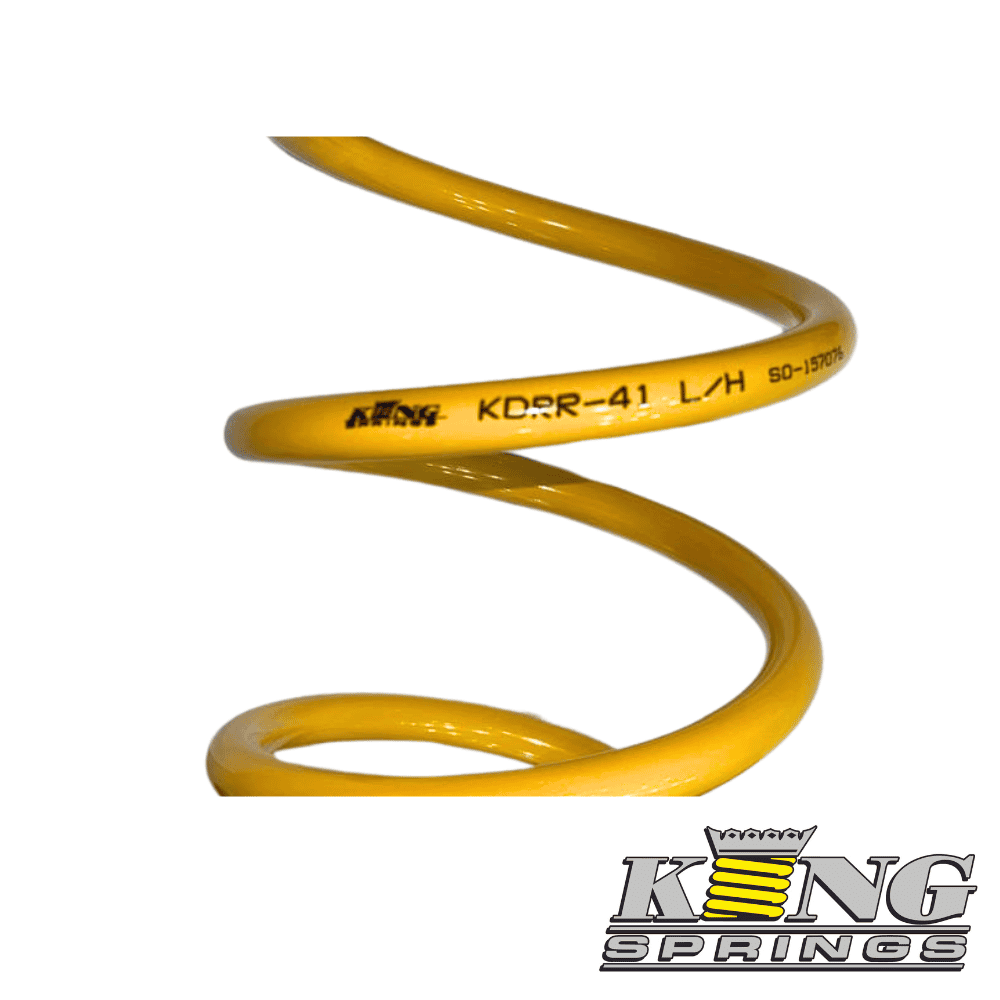 High-quality yellow industrial coil spring for machinery and equipment.