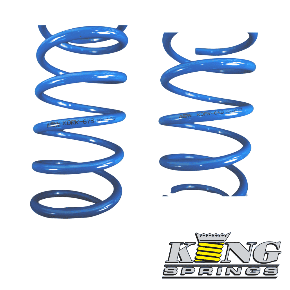 High-quality blue coil springs for automotive suspension systems. Durable and reliable shock absorbe.