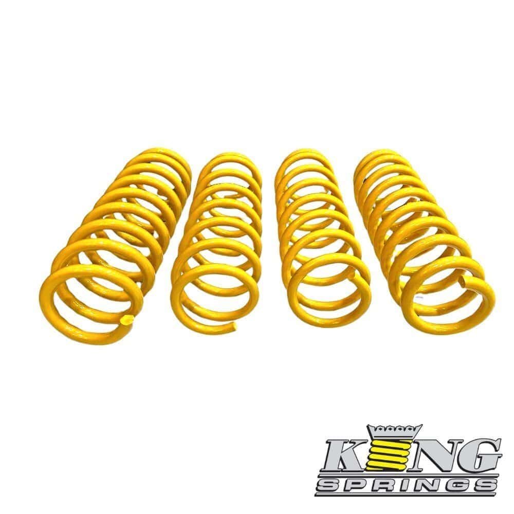 Yellow coil springs for automotive suspension systems.