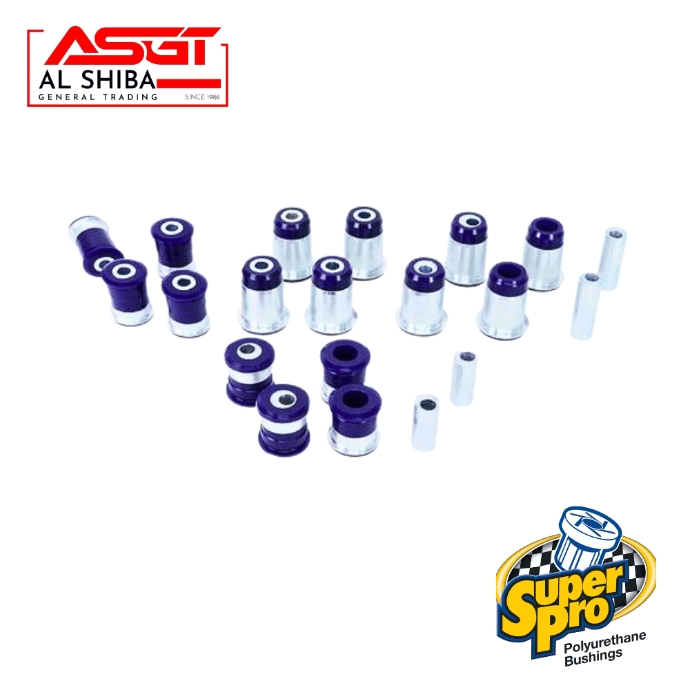 Polyurethane bushings for automotive suspension from Al Shiba General Trading.