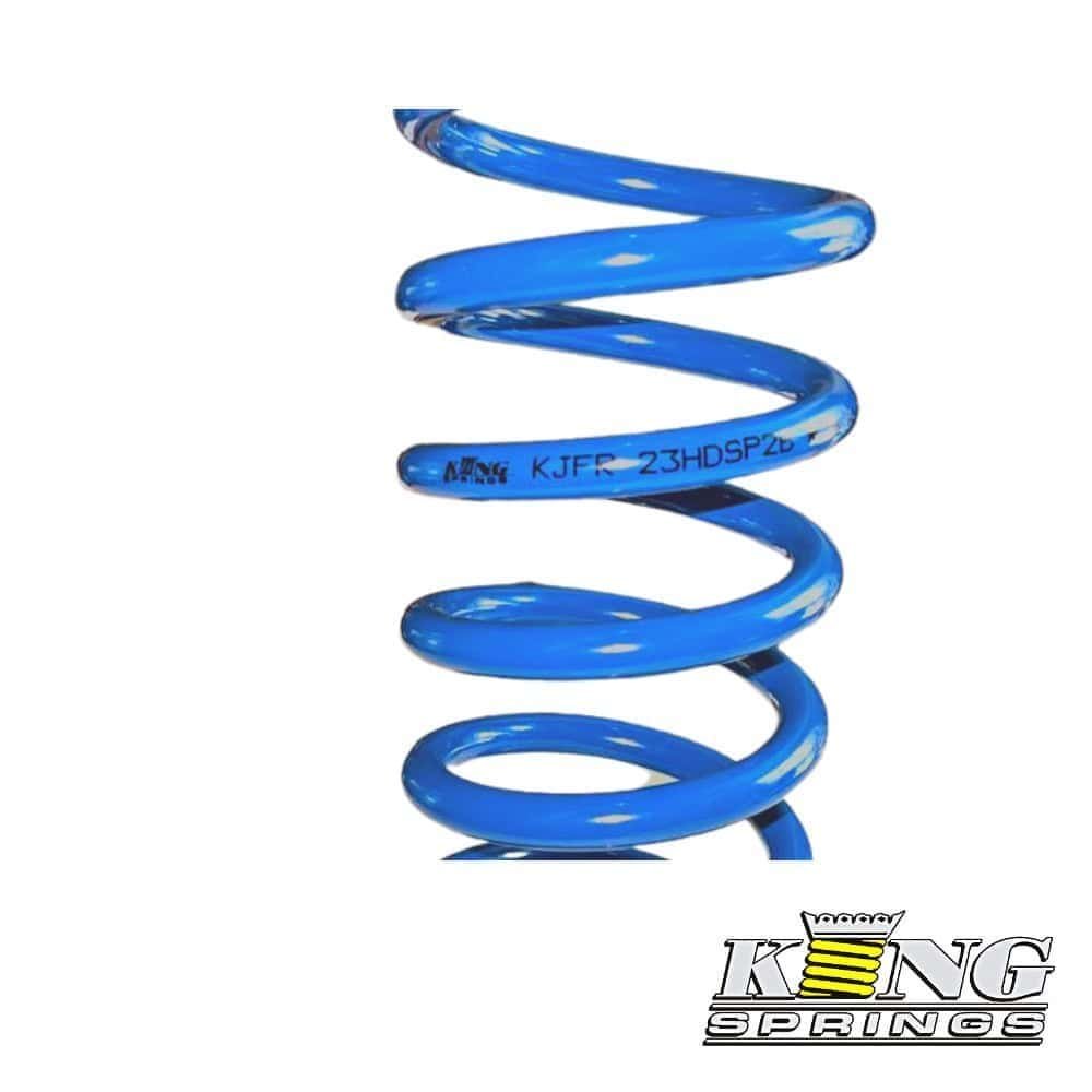 High-quality blue coil spring for industrial machinery and automotive suspension systems.