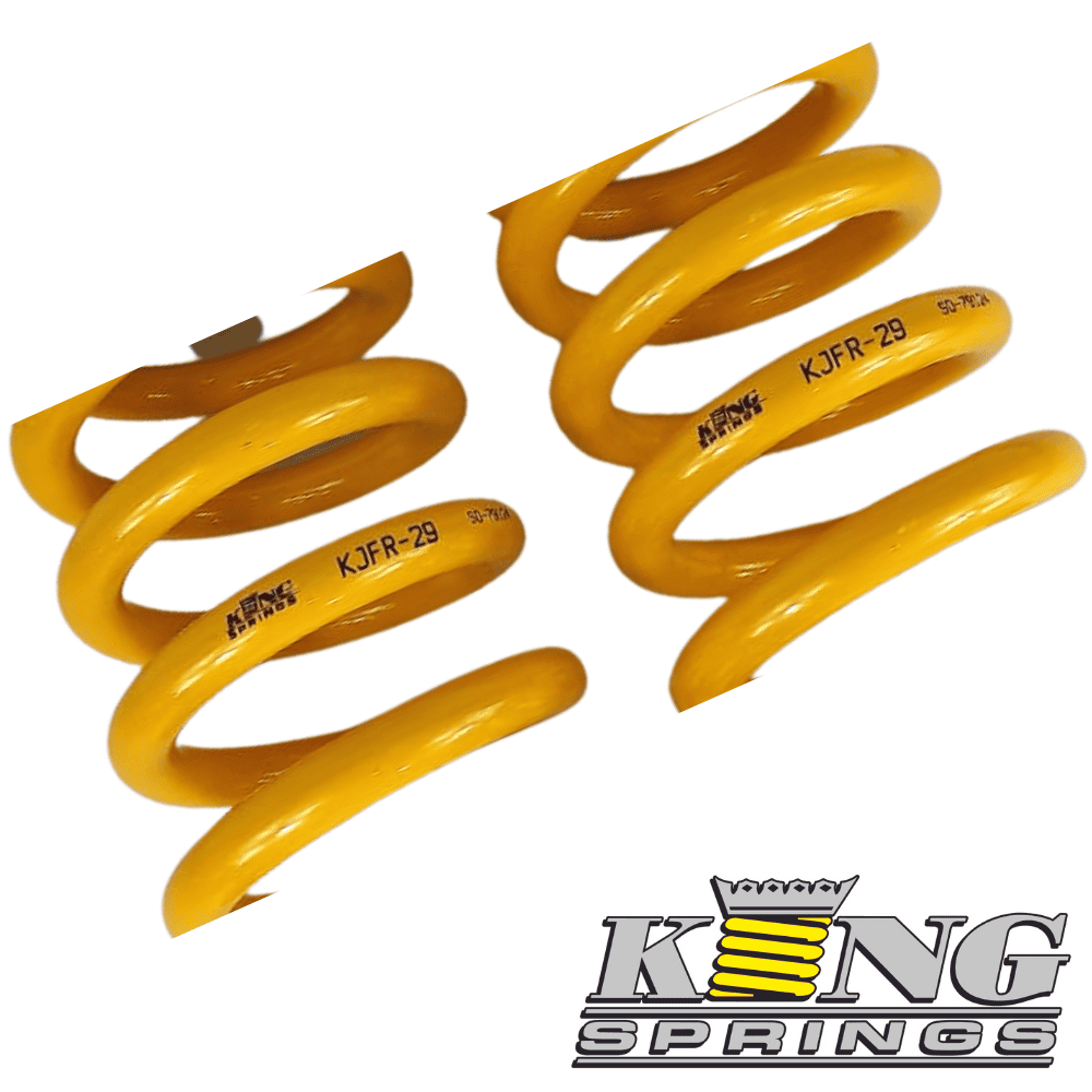 High-quality yellow coil springs for automotive suspension systems.