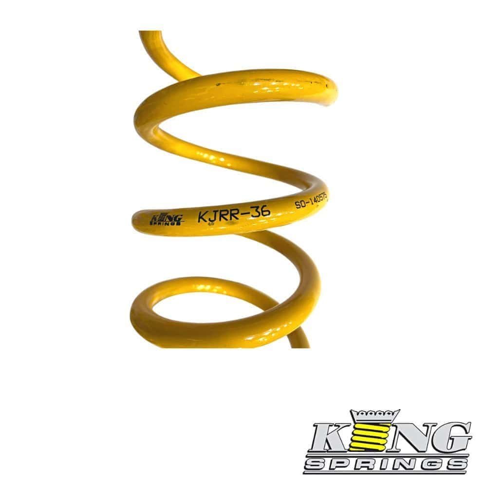 High-quality yellow coil spring for industrial and automotive applications. Durable and reliable sus.
