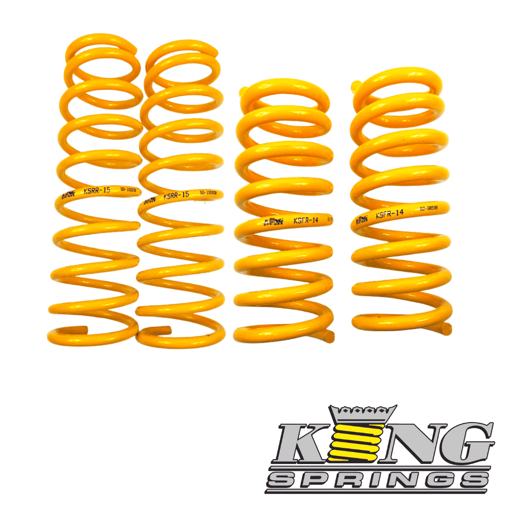 High-quality yellow coil springs for automotive suspension systems.