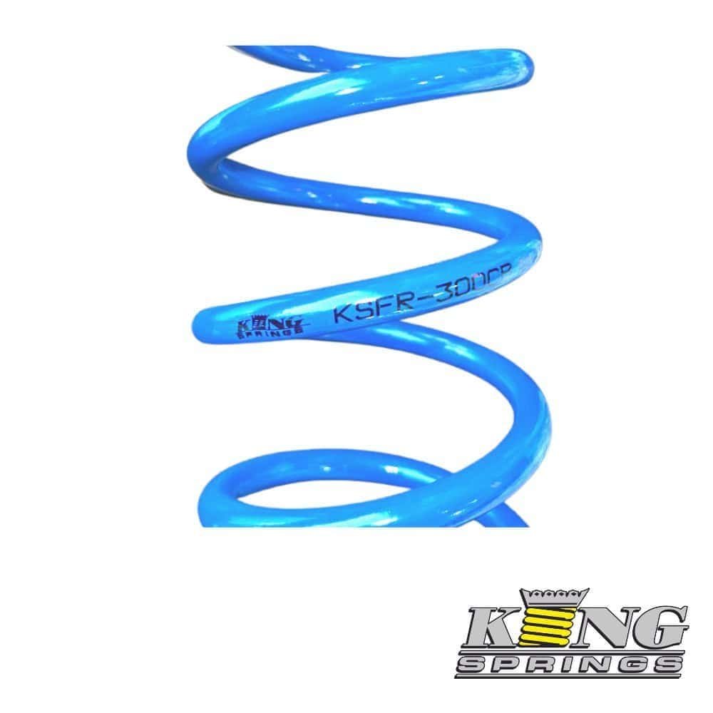 High-quality blue coil spring for industrial or automotive applications. Durable and reliable suspen.
