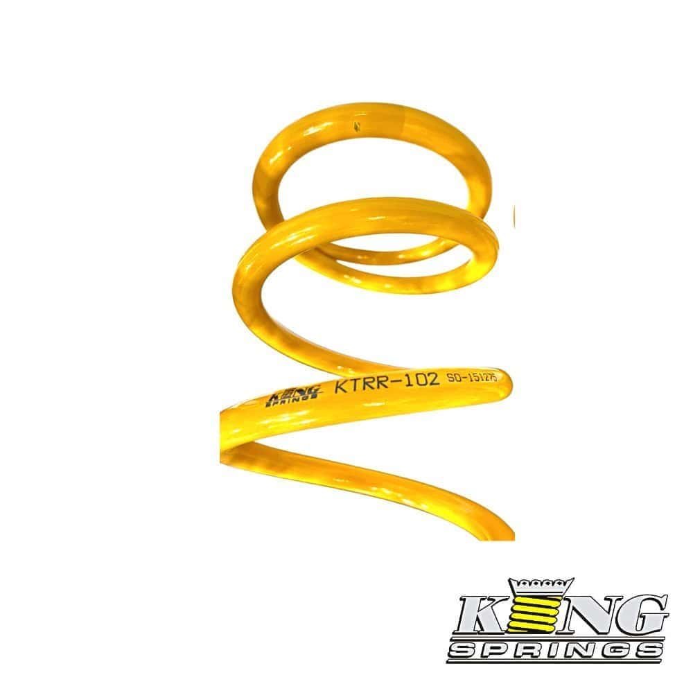 High-quality yellow coil spring for industrial and automotive applications | King Springs.