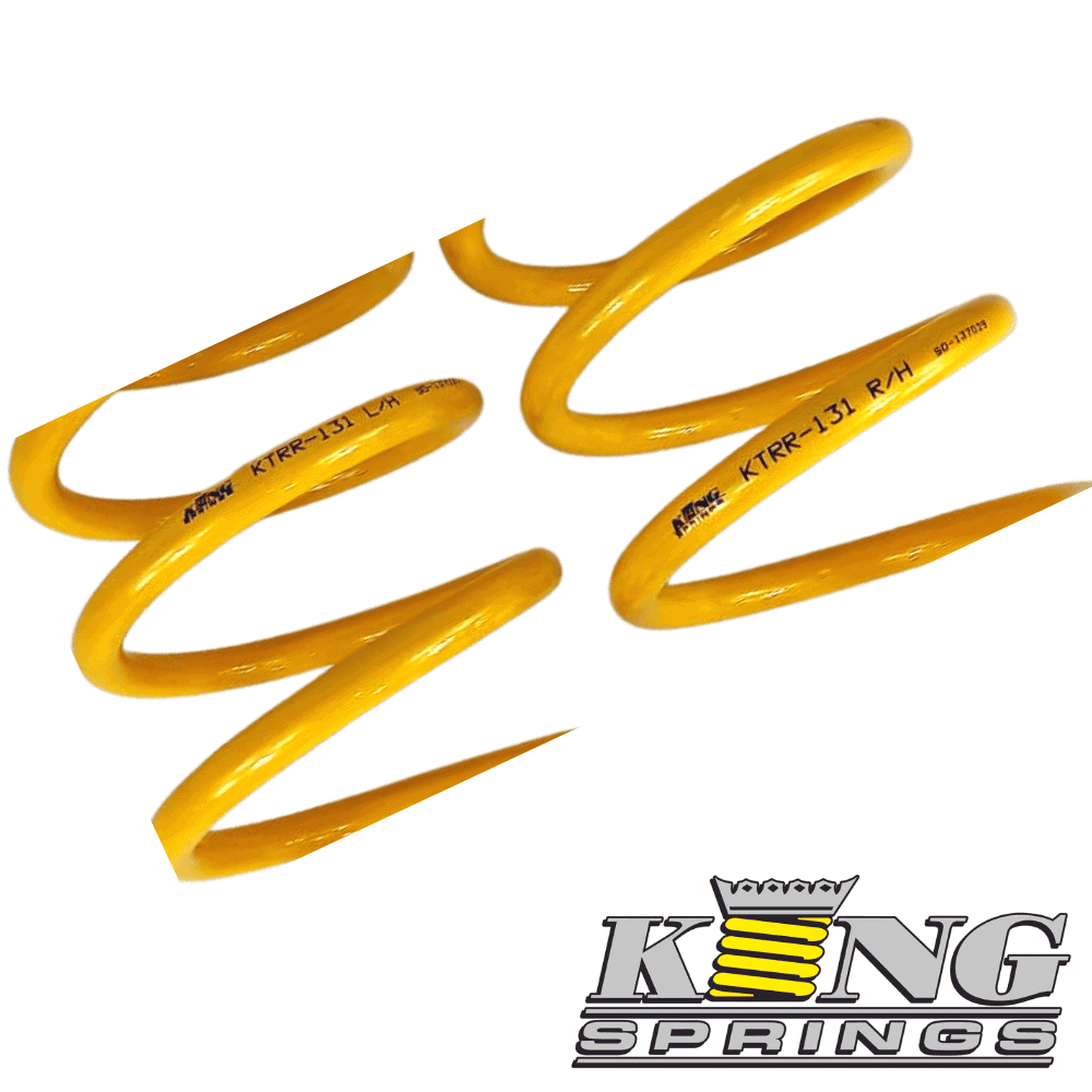 High-quality yellow coil springs for automotive suspension systems.