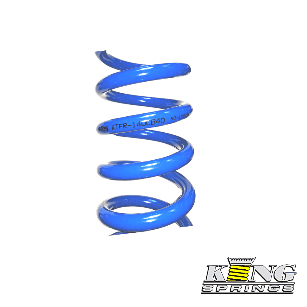 High-quality blue coil spring for industrial and automotive applications.