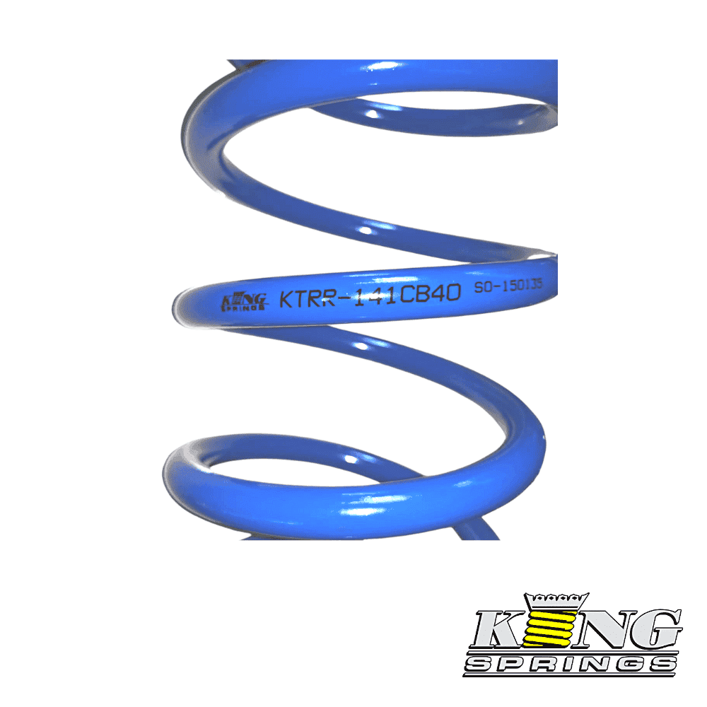 KTRR-141CB40 blue coil spring for industrial machinery and equipment.