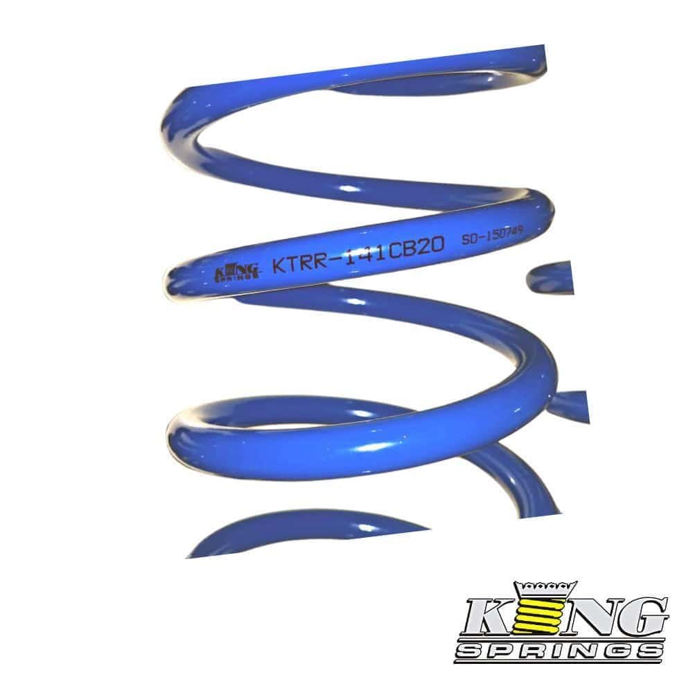High-quality blue coil spring for industrial machinery and automotive applications.