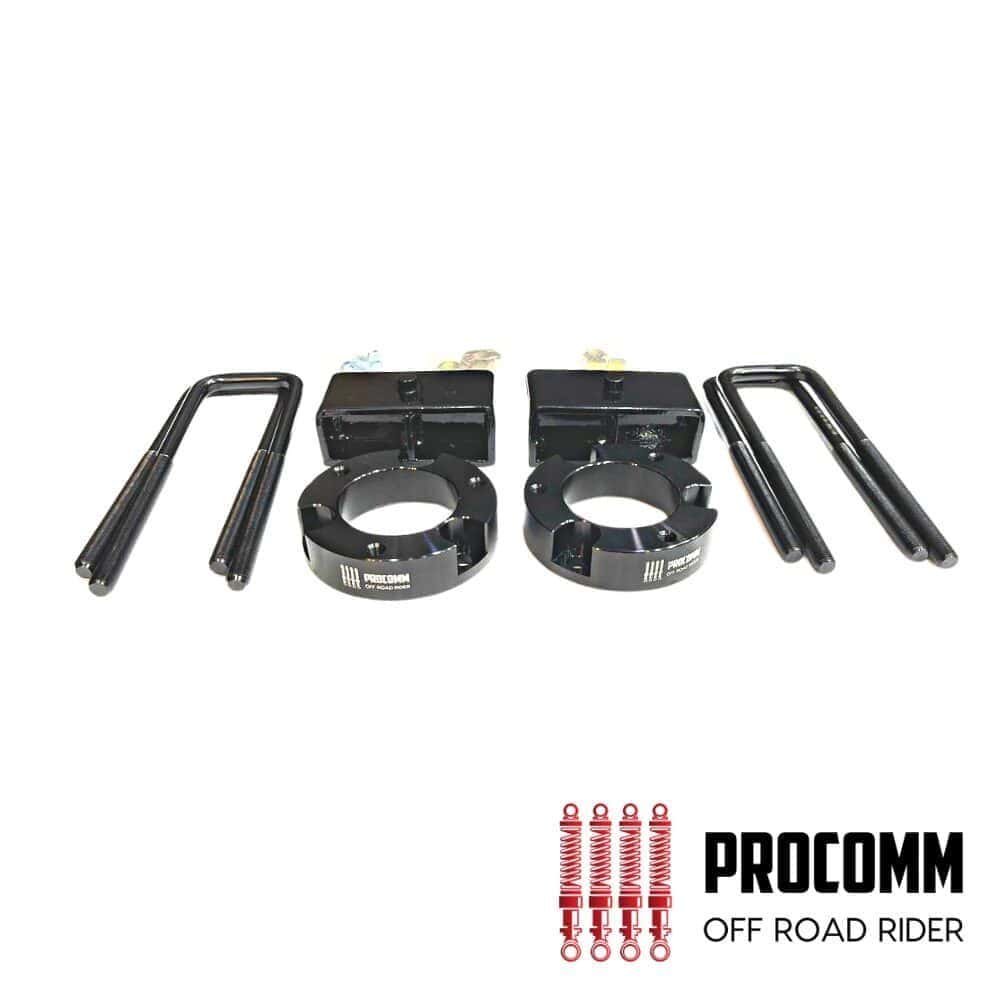 Off-road rider suspension parts and clamps for motorcycle maintenance and upgrades.