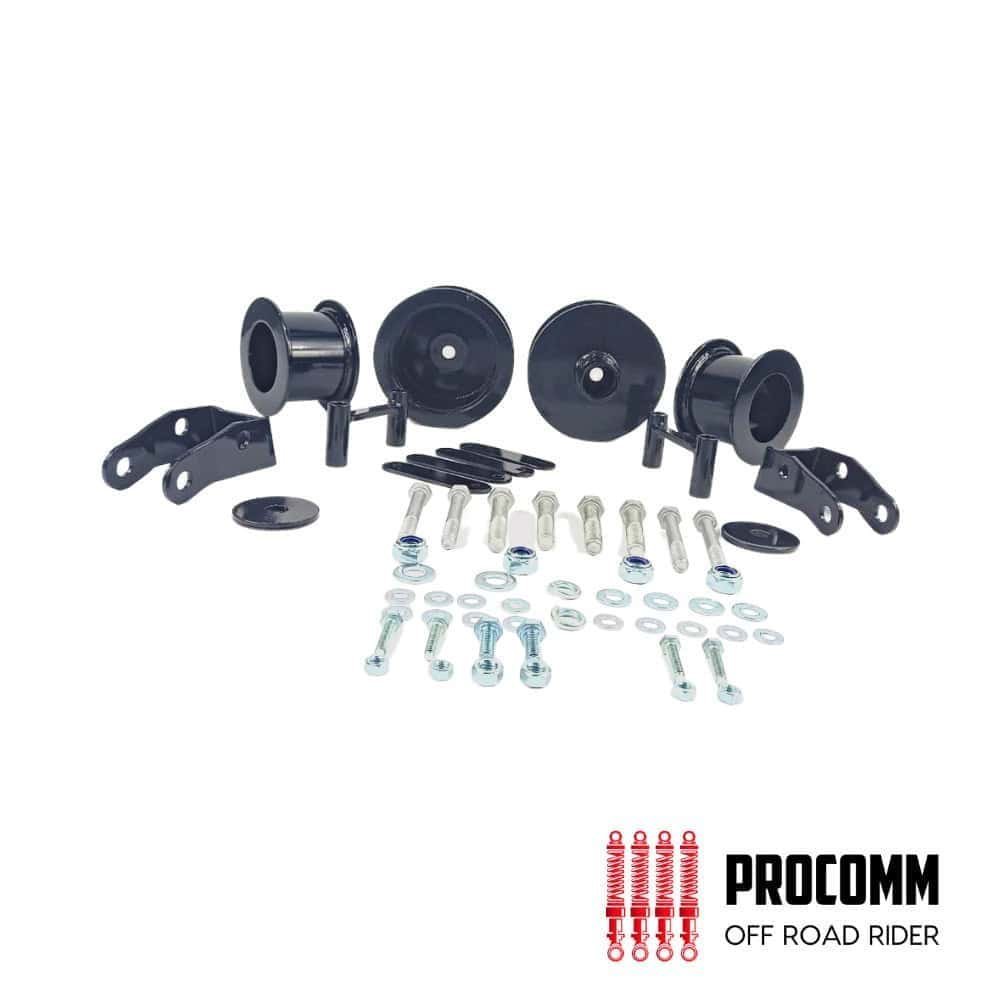 Off-road motorcycle wheel and suspension parts for PROCOMM Off Road Rider.