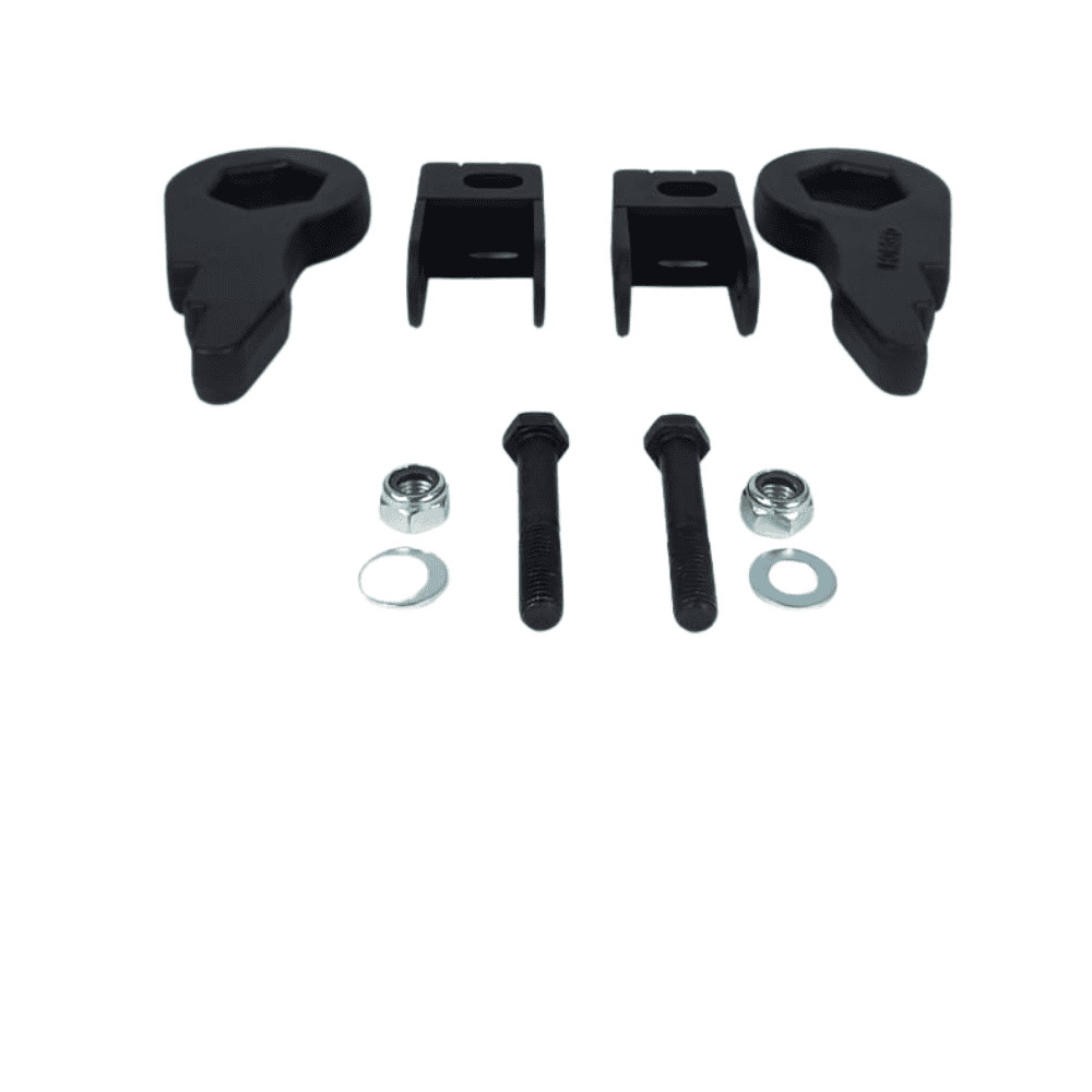 Mechanical parts and fasteners for industrial equipment or machinery.