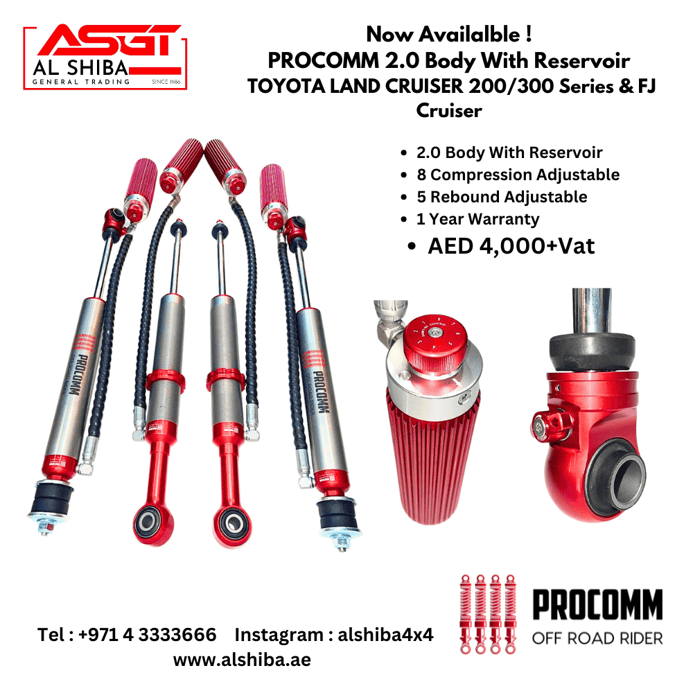 High-performance PROCOMP 2.0 Body with Reservoir for Toyota Land Cruiser 200/300 Series.
