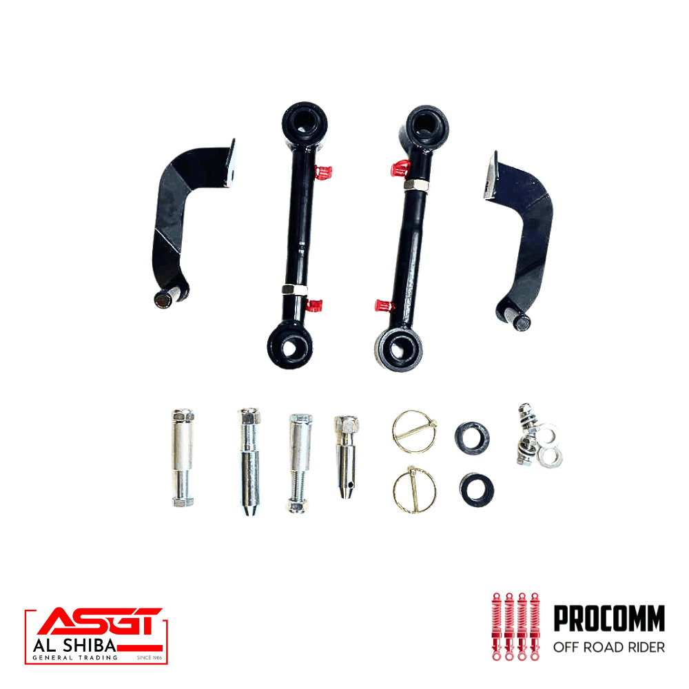Automotive suspension parts and off-road rider accessories from Al Shiba General Trading.