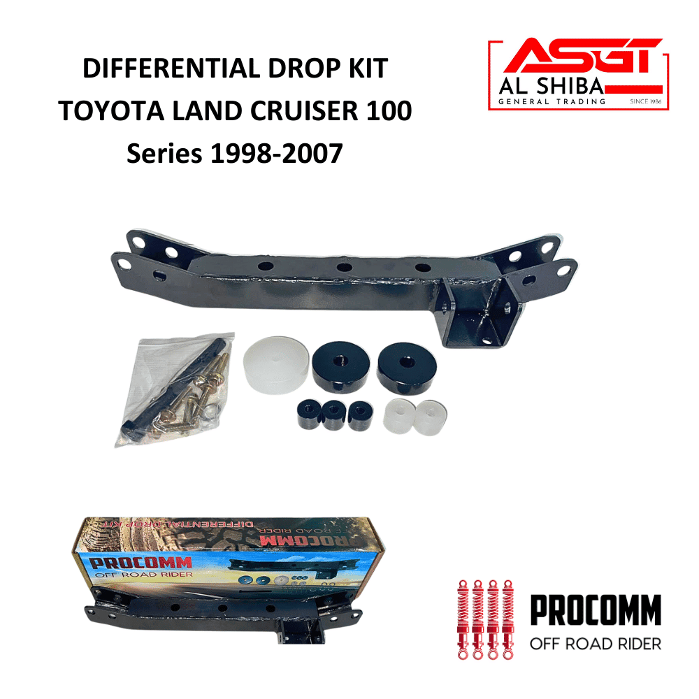 Al Shiba General Trading Toyota Land Cruiser 100 differential drop kit, off-road accessories.