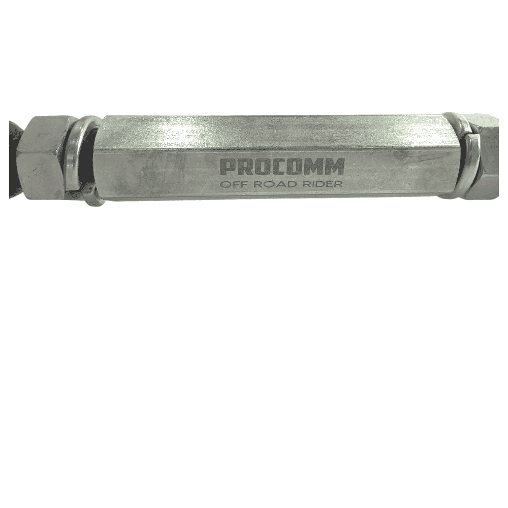 Procomm off-road rider metal component for heavy-duty vehicle applications.