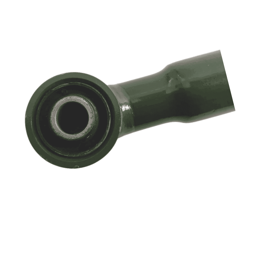 Industrial rubber hose fitting for construction and machinery applications.
