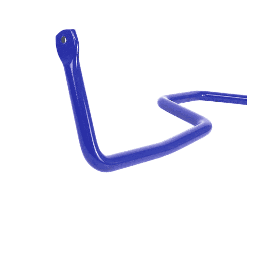 Heavy-duty blue L-shaped metal tool for industrial use.