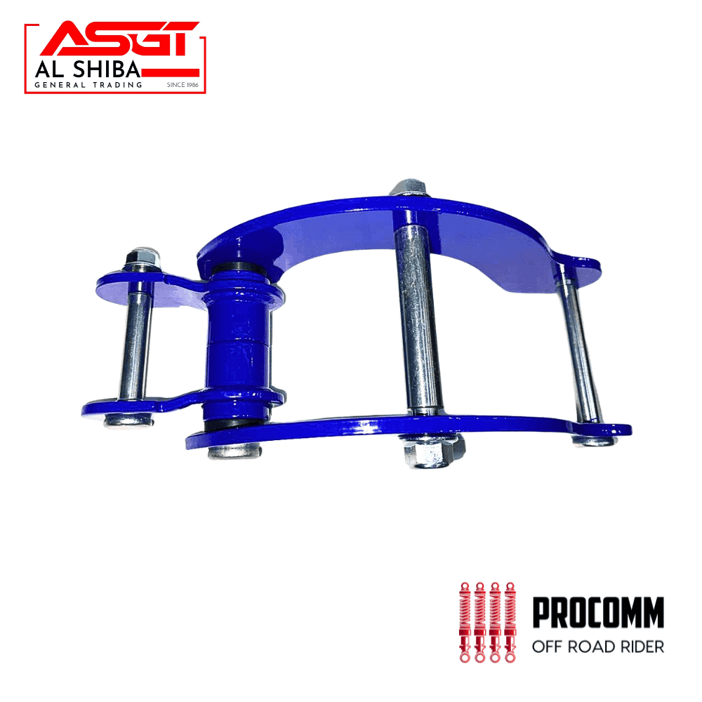 Heavy-duty blue off-road rider component for vehicle suspension systems.