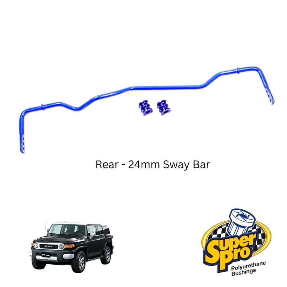 High-quality rear 24mm sway bar for enhanced vehicle stability and handling.