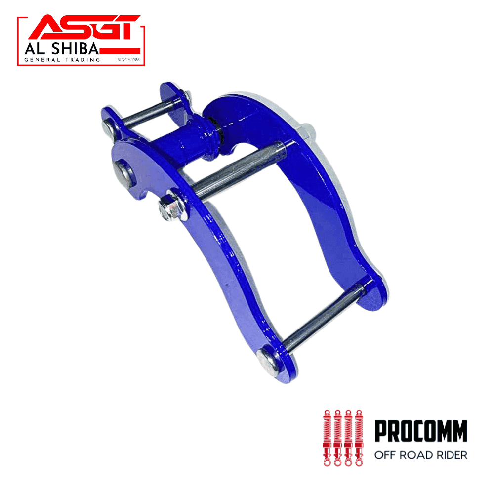 Heavy-duty off-road rider component in blue for industrial machinery.