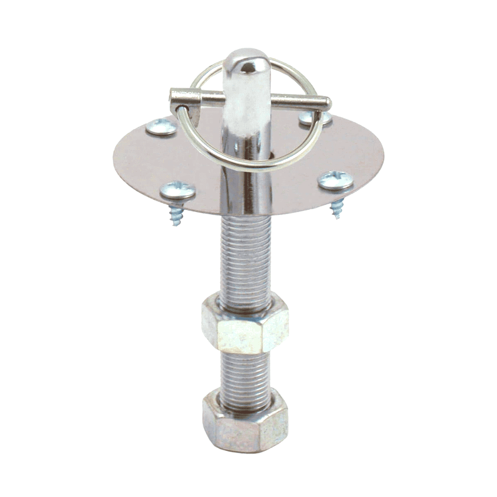 High-quality industrial lifting eye bolt with secure metal ring for heavy-duty applications.