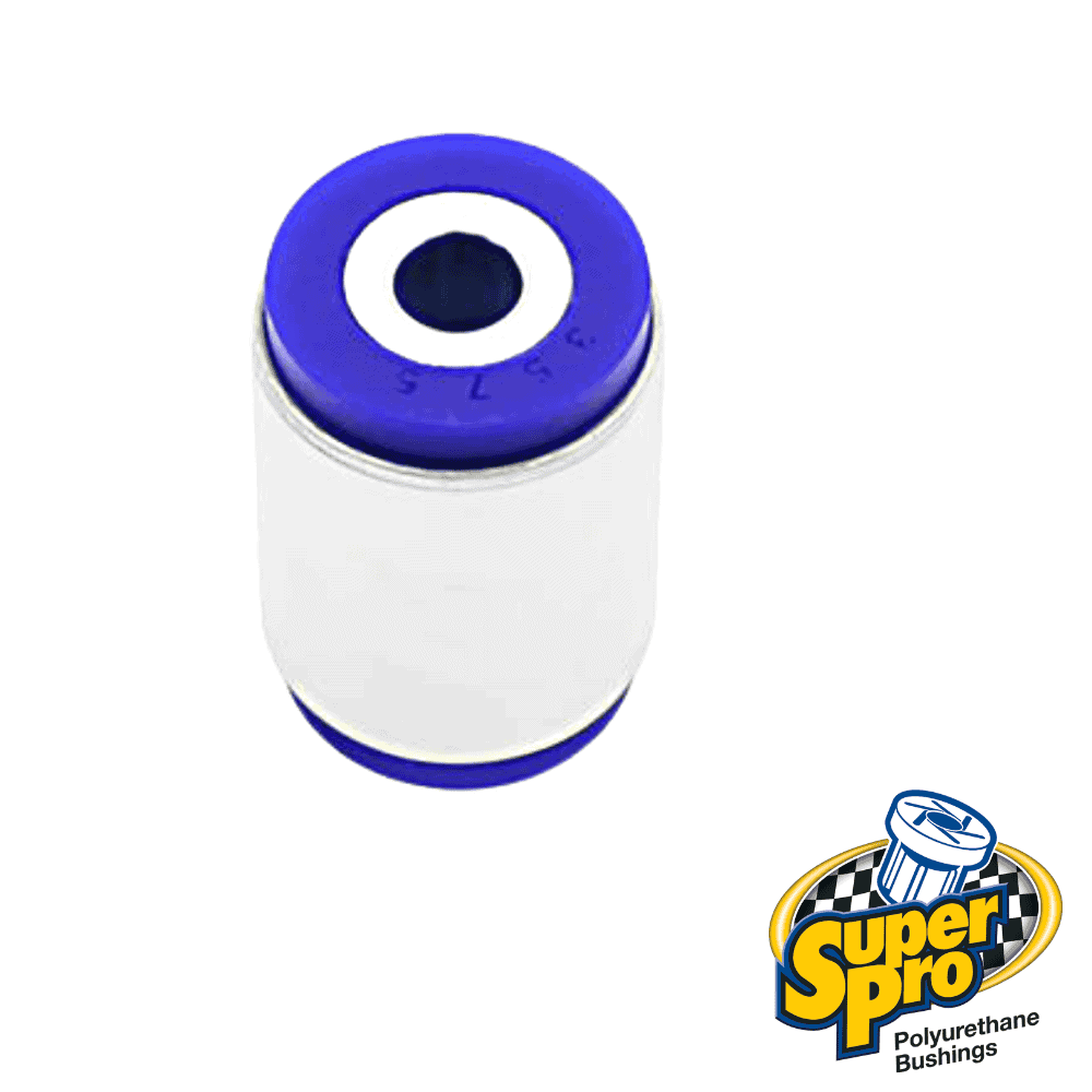 Blue and white polyurethane roller for industrial use, featured on Al Shiba General Trading website.